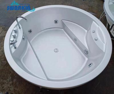 China Swankia Modern China Factory Acrylic Freestanding Indoor Massage Spa Bathtubs For Hotel for sale