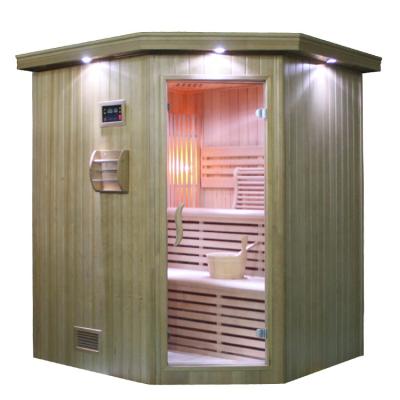 China Cheapest Sauna Steam Sauna Dozone Maker Sauna Computer Control Panel Hemlock Finnish Cheap Sauna Room Wooden Room for sale