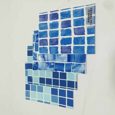 China Wholesale Family Swimming Pool 1.5mm Waterproof Mosaic PVC Pool Vinyl Covering for sale