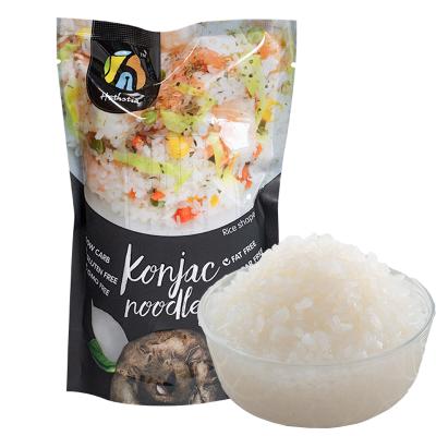 China 270g Sugar Free Hand Made Refined Chinese Konjac Rice Gluten Free Rice Healthy Fresh Healthy for sale