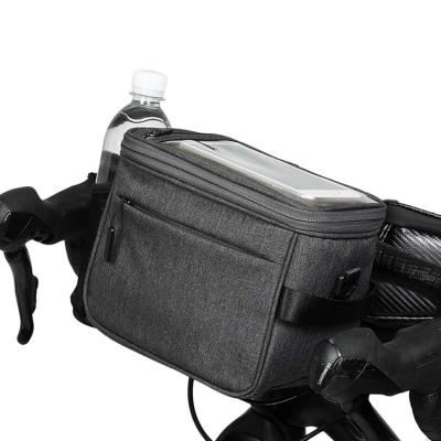 China Waterproof Bicycle Phone Bag Handlebar Bike Bags Water Bag Travel Boxes Bicycle Handle Bar 14*23.5*19cm for sale