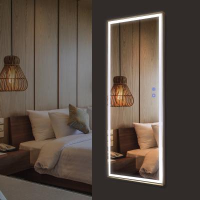 China Minimalist Hanging Floor Mirror Integral Mirror Wall Mounted Dressing Mirror With Standing for sale