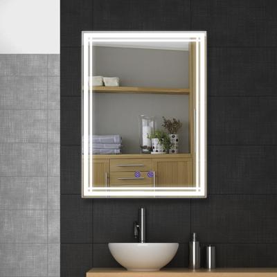 China Hot Vendor Rectangle Luxury Bathroom Hotel LED Lighted Smart Mirror for sale