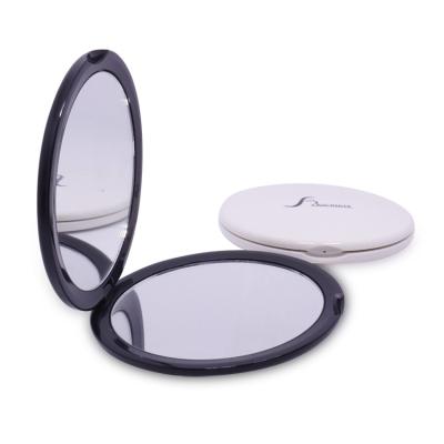 China Customized Promotional Gift Magnifying Round Compact Mirror With Double Sides for sale