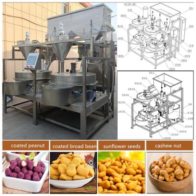 China Automatische pinda-coatingmachine met PLC-besturingssysteem Te koop