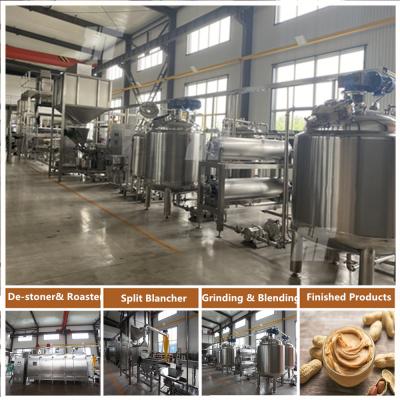 China PLC operated Peanut Butter Processing Plant Peanut Butter Production Line Peanut Paste grinding Te koop