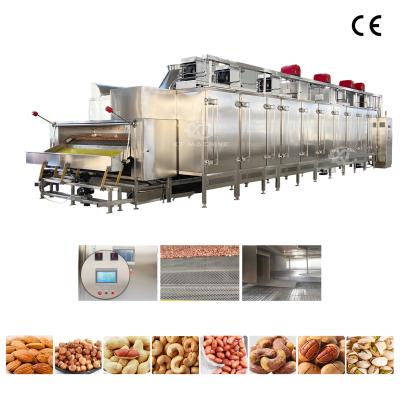 China Großkapazität kontinuierlicher Nussroaster mit verstellbarer Befördergeschwindigkeit zur Unterstützung der elektrischen und gasförmigen Heizung zu verkaufen