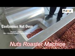 full automatic nuts roaster machine continuous 300kg/h peanut roasting equipment