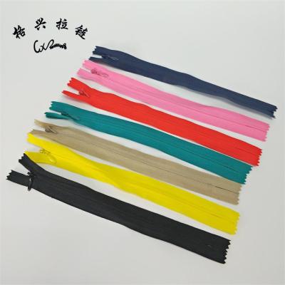 China NO3 Color And Length Invisible Invisible Custom Nylon Zipper For Dress for sale