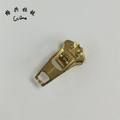 China Nickel Free Custom No. 4.5 Semi Auto Lock Iron YG Zipper Slider For Jeans for sale