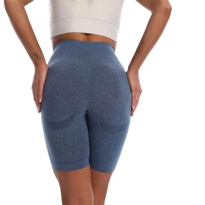 China 2021 Women High Waist Breathable Seamless Yoga Shorts Pants Breathable Leggings Muscle Sweat Gym Shorts. for sale