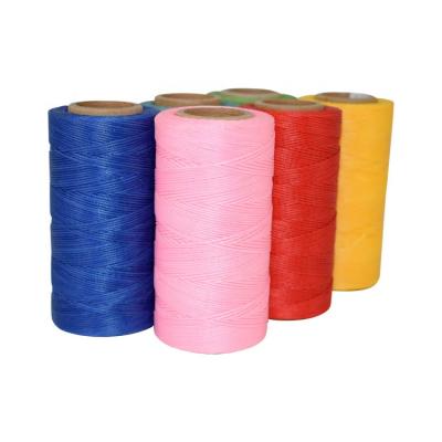 China Wholesale High Quality 100% Abrasion Resistance Polyester Flat Waxed Braided Sewing Thread for sale