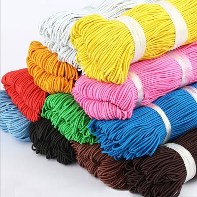 China Elastic/Eco-friendly /high tenacity/Adjustable High Elastic Imported Hanging Rope Brand Hair Ornament Head Belt Fine Color Round Rope Elastic Elastic Rope Accessories Elastic Rope for sale