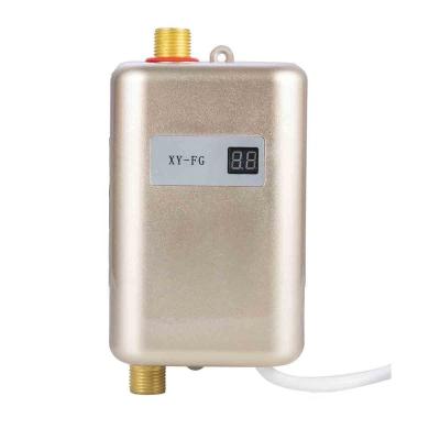 China Hotel 3000W ABS Material Golden Instant Hot Top Rated Electric Water Heaters for sale