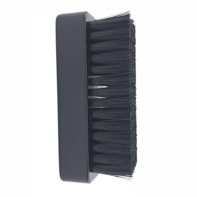 China Shoe Cleaning & Customized Black Paint Soft Nylon Beach Wood Bristle Shoe Leather Cleaning Brush for sale