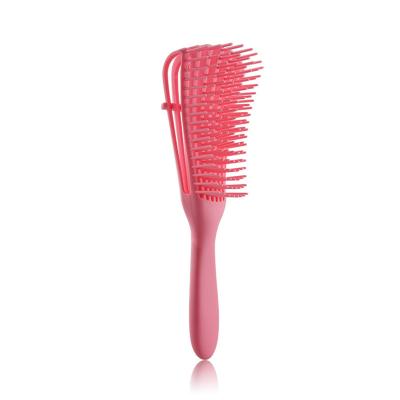 China Low MOQ Nondisposable Customized Logo Scalp Massage Vent Feature Matte Color Octopus Detangling Hair Brush for sale