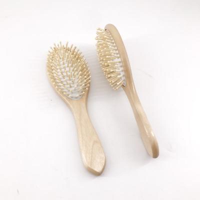 China Customized Cushion Paddle Hot Selling Natural Wooden Hair Brush for sale