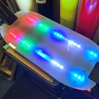 China Unisex Electric Scooter LED Deck Acrylic Cover Include LED Battery For Dualtron Models for sale