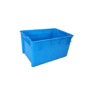 China Custom Recyclable Stackable Stackable Plastic Crates Solid Stackable Box 600x400x330 for sale