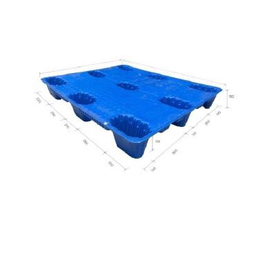 China Standard Plastic Pallet Size 1200*1000*150mm Single Faced Blow Molded Plastic Pallet for sale