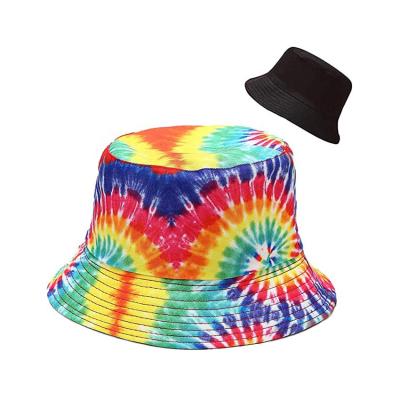 China COMMON Logo Tie Dye Bucket Hat High Quality Custom Cotton for sale