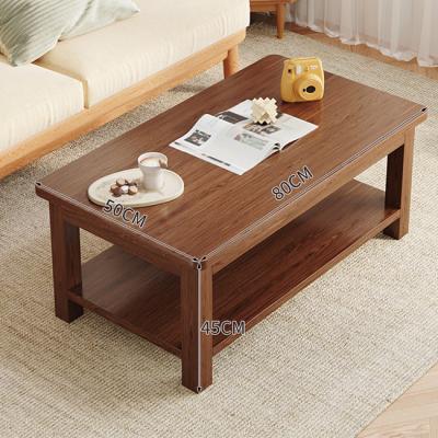 China Living Room Furniture Rectangle Solid Wood Side Table Durable Wooden Coffee Tables Ideal For Bedroom for sale