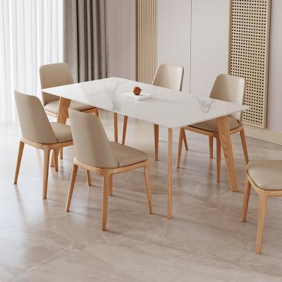 China Other wholesale modern wood dining tables set rectangular solid wood dining table with chairs for restaurant for sale