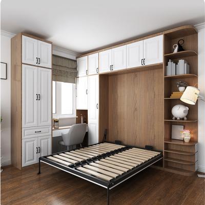 China (Other)Wholesale murphy bed hardware kit solid wood folding adjustable wall bed with metal frame for bedroom for sale