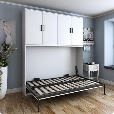 China (Other) Adjustable easy to assemble wall beds hardware kit folding solid wood murphy bed with metal frame for bedroom for sale