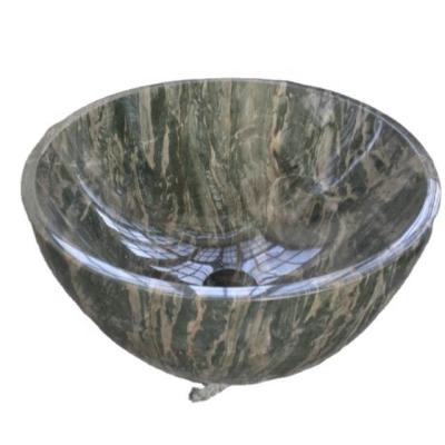 China Hot Modern Cheap Hot Indoor Outdoor Natural Stone Black Rock Granite Basin Free Standing Black Compound Granite Bathroom Sink for sale