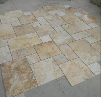 China Modern Chinese Cheap Natural Exterior Travertine Tiles For Pool Paver Ivory Beige Travertine Tiles For Walls And Floors for sale