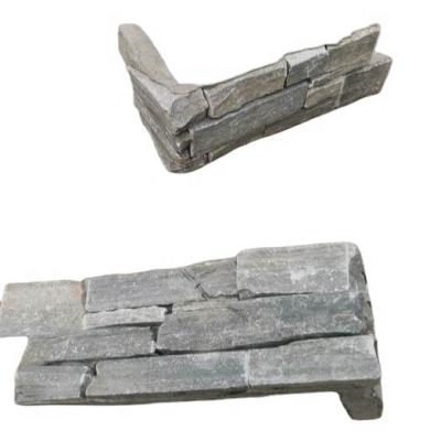 China Traditional Gray Exterior Corner Stone Wall Cladding Stone Wall Cladding for sale