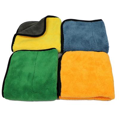 China Durable Water Absorption Velvet Cleaning Cloth 800gsm Strong Coral Microfiber Towel For Car Cleaning for sale