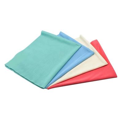 China Viable Customized Micro Fiber Window Car Wash Edgeless Fiberglass Mopping Cleaning Cloth for sale