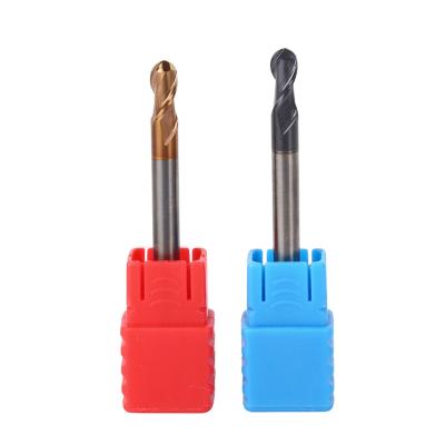 China Tungsten Carbide Mill 55 Degree CNC Ball Nose End Mill Tool Milling Cutter For Steel for sale