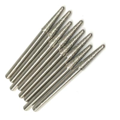 China China Supplier Carving Burrs Tool Abrasive Plated Diamond Grinding Head Burr Set for sale