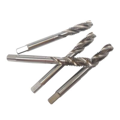 China Hss4241 Metal Drilling Hex Shank Spiral Screw Thread Taps Metric Imperial Spiral Spline Drill Bits Hex Tap Drill Bit Set for sale