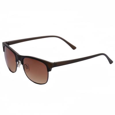 China Fashion Sunglasses Factory Customized Logo Brown Square Shape Black Frame Outdoor Activity Fashionable Sunglasses for sale