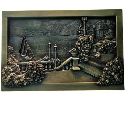 China Other Chinese Fresco Metal Relief 3D Metal Relief for sale