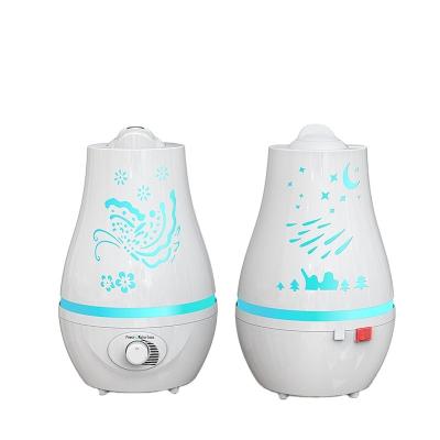 China Color Changing LED Light 300mm Mini Ultrasonic Nebulizer USB Air Humidifier Aroma Diffuser Customized for Hostel Motor Home School for sale