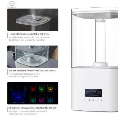 China Brand New Design 5.5L Quick Humidification Factory Direct Large Capacity Humidifier Top-Mounted Smart Home Humidifier for sale