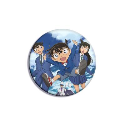 China Tinplate Detective Conan Anime Surrounding Tinplate Spring Needle Brooch Pin Pendant with 5.8cm Support for Customization for sale