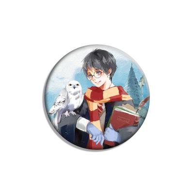 China Other HP Novel and Movie Characters Surrounding Tinplate Spring Needle Brooch Pendant, 5.8cm Support Customization for sale