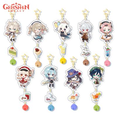 China Star acrylic pendant bell cartoon character impact Genshin main chain support pendant double-sided design customization for sale