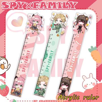 China China SPY FAMILY Anime Acrylic Surrounding Campus Ruler Stationery Support Surrounding Custom Drawing for sale