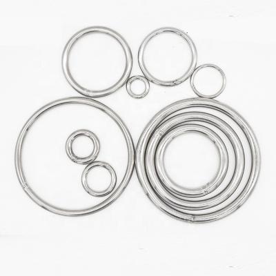 China Durable 316Stainless Steel Ring Solid Welded O Ring Iron Ring Pet Pull Fishing Net Pull Round Hanger for sale