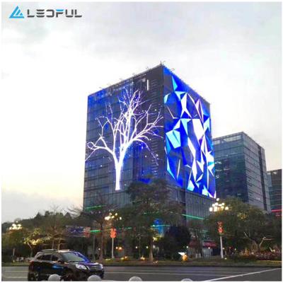 China Easy Installation Indoor Outdoor Glass Transparent Film LED Display Panels Led Strip Display Screen for sale