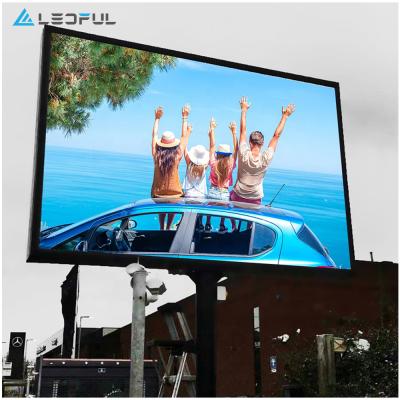 China Outdoor Advertising P8 Customized Easy Installation Large Outdoor Commercial Advertising LED Display Screen Video Wall for sale