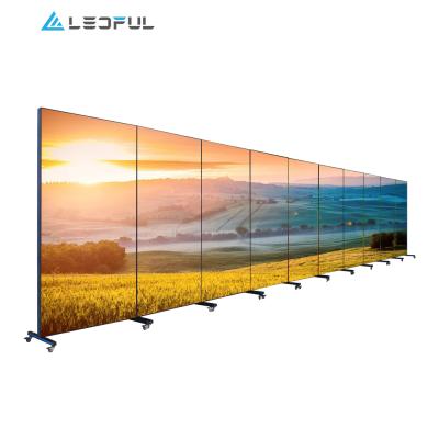 China Advertising Advertising Double Sided Movie Pantalla Lightweight Moving Poster P2.5 Sign Led Poster Stand for sale