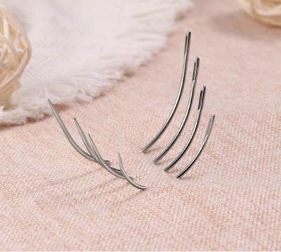 China Wholesale Handmade Sewing Pins T and C Needles For Leather Wig On Head Type Foam Head Style Needle Mannequin Sewing Hair Salon for sale